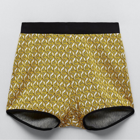 NWT ZARA PRINTED JACQUARD KNIT Short SET Size L - Picture 8 of 13